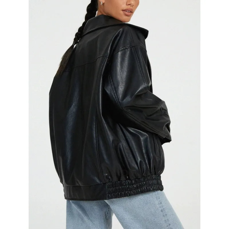 Faux Leather Jacket