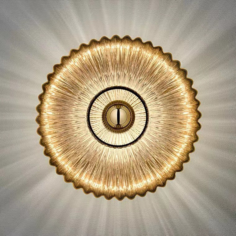 Vintage Glass Wall Sconce