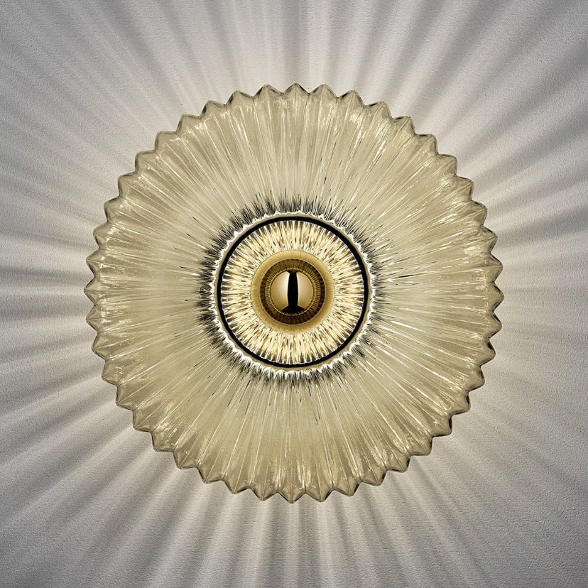 Vintage Glass Wall Sconce