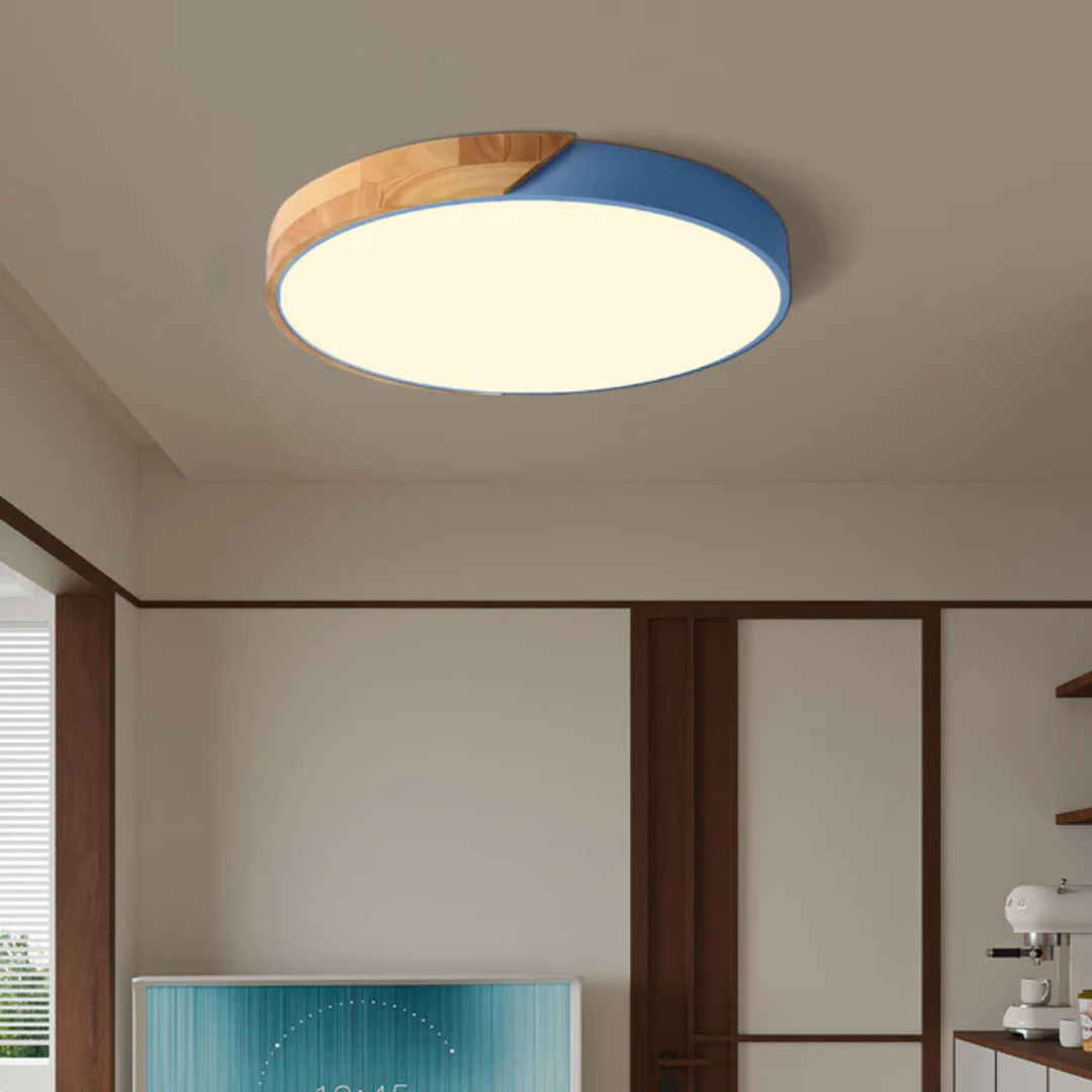 Nordic Wooden LED Ceiling Light