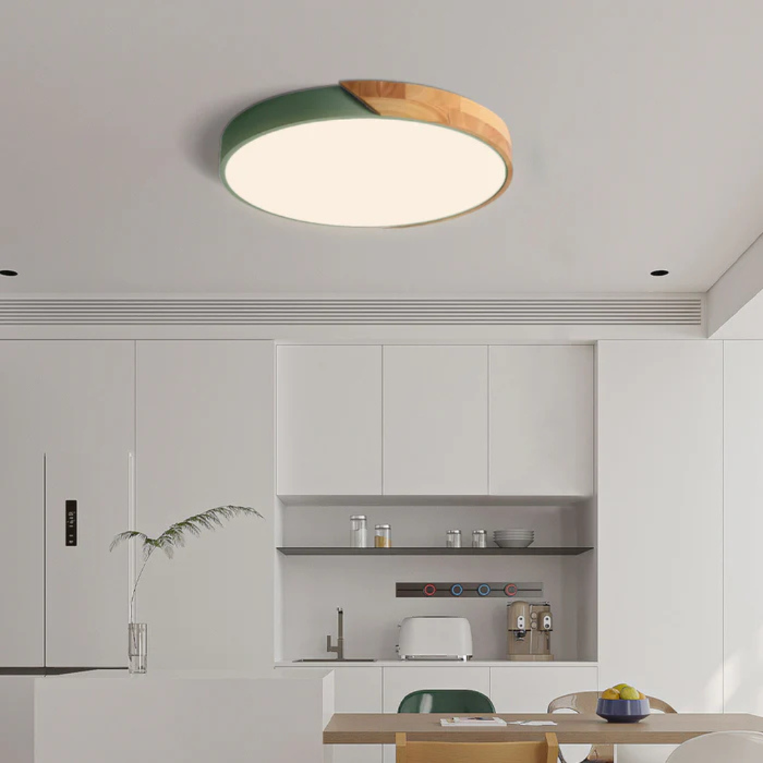 Nordic Wooden LED Ceiling Light