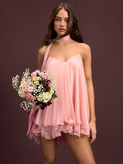 Chic Sequin V-Neck Mini Dress