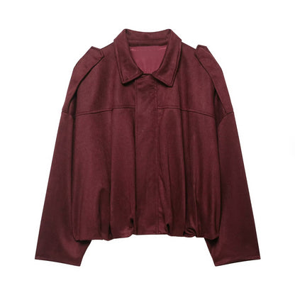 Suede Bomber Jacket