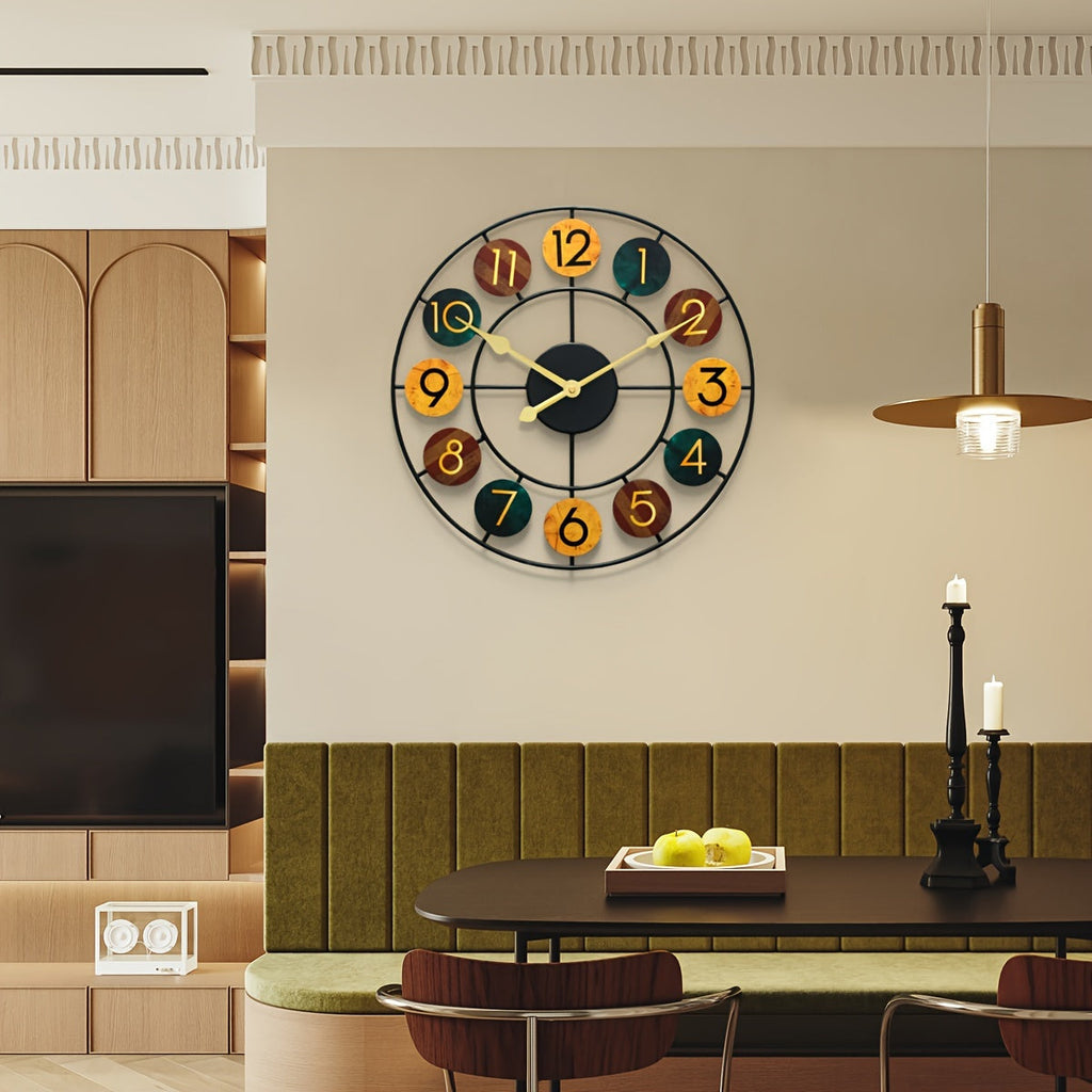 Retro Metal Wall Clock