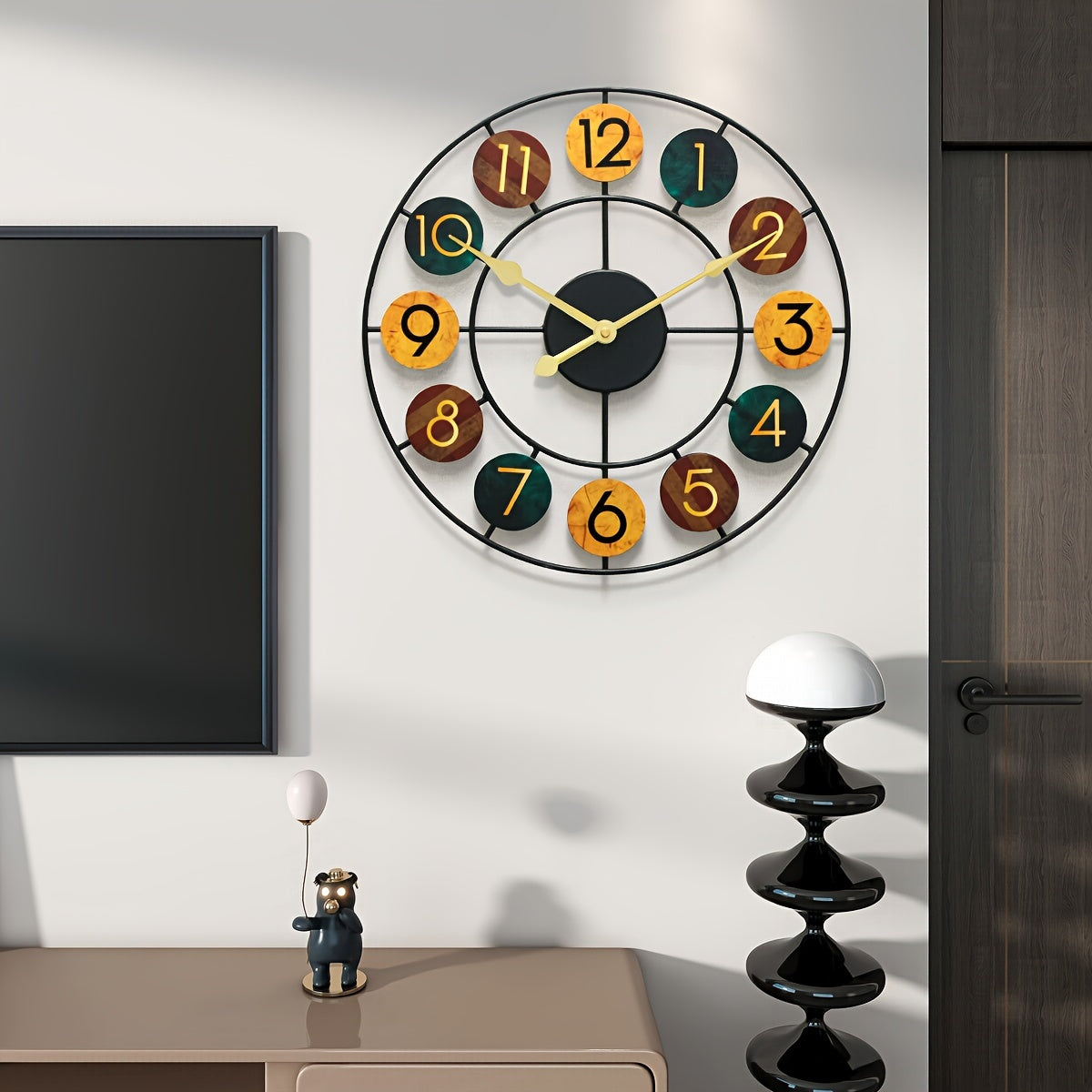 Retro Metal Wall Clock