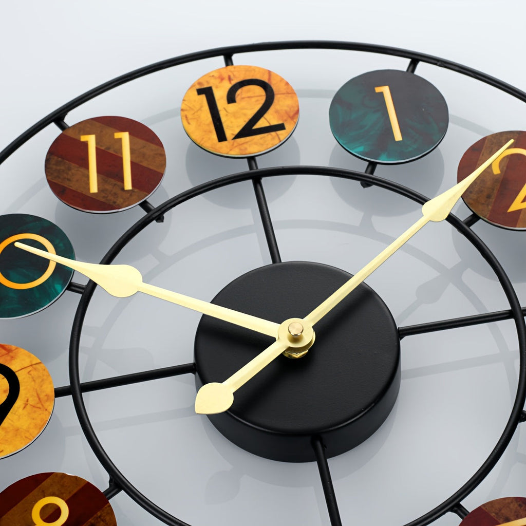 Retro Metal Wall Clock
