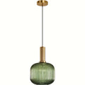 Striped Glass Pendant Light