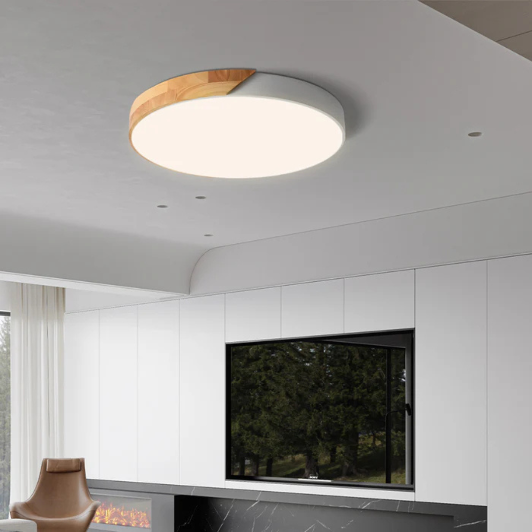 Nordic Wooden LED Ceiling Light