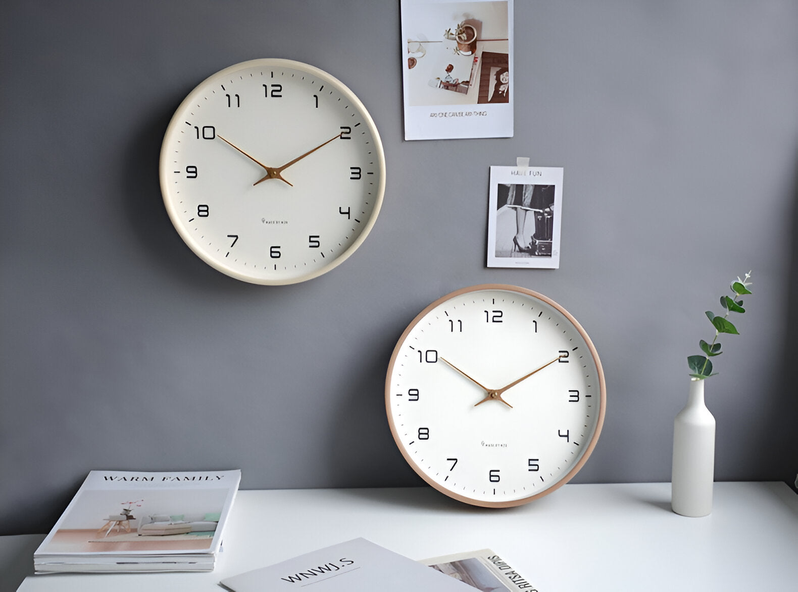 Nordic Wood Wall Clock