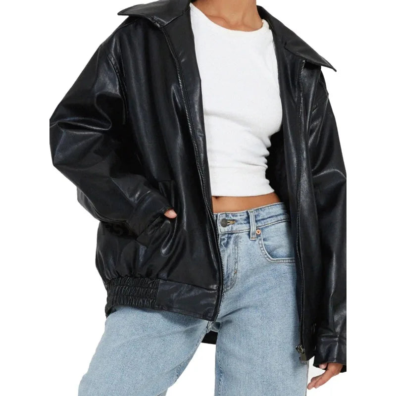 Faux Leather Jacket