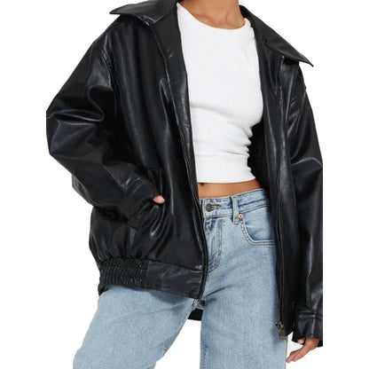 Faux Leather Jacket