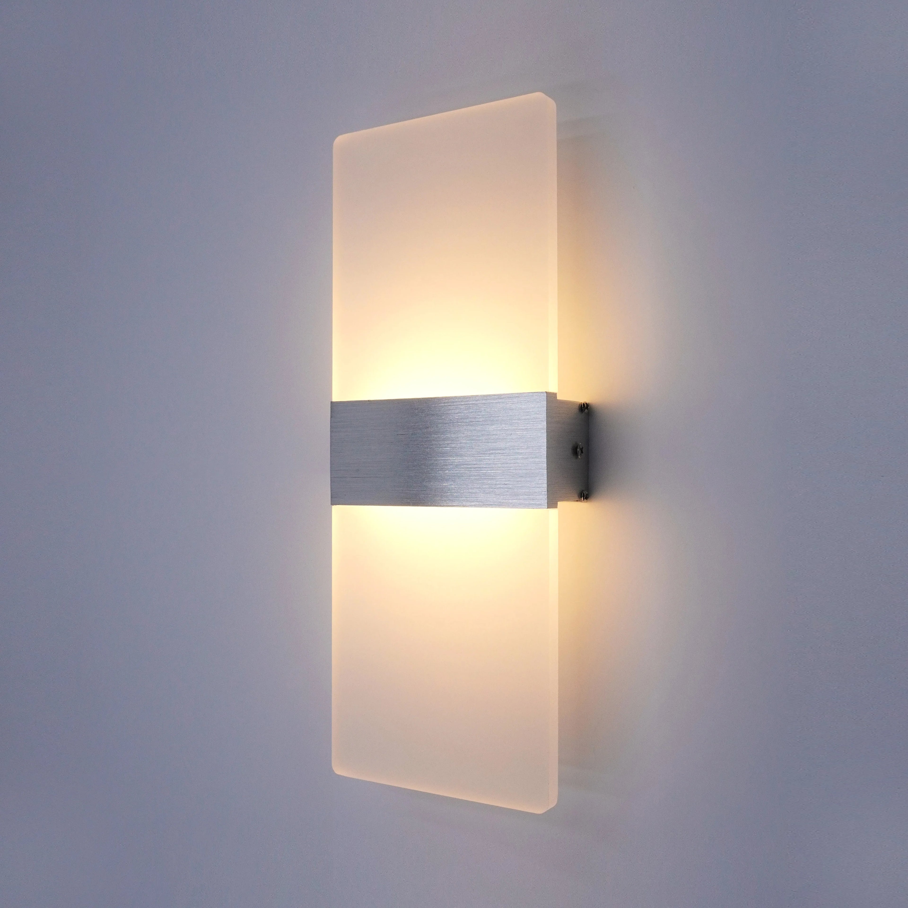 Modern LED Wall Lamp Silver 12W
