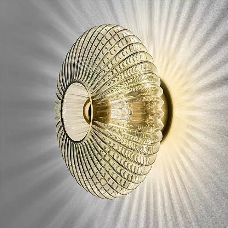 Vintage Glass Wall Sconce