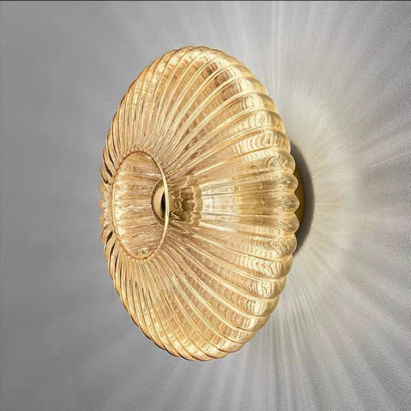 Vintage Glass Wall Sconce
