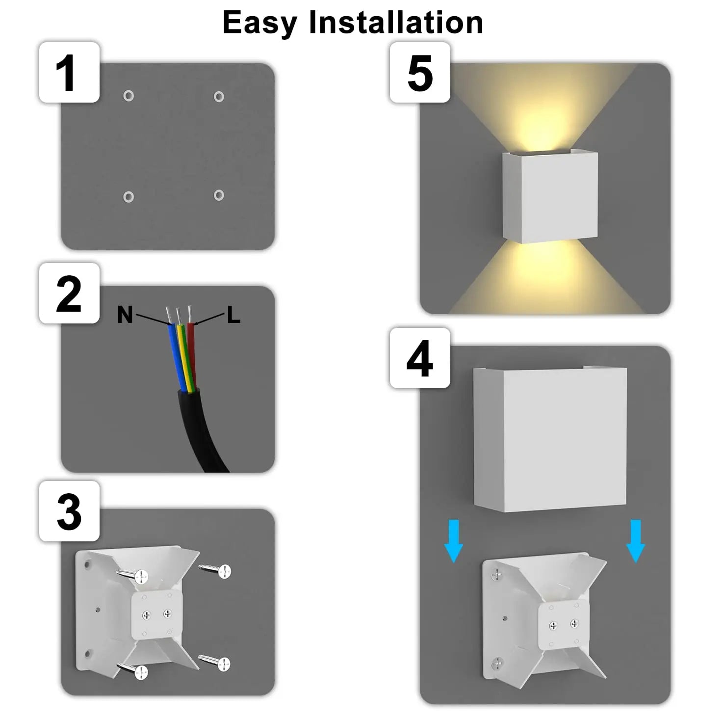 IP65 LED Wall Sconce 6W