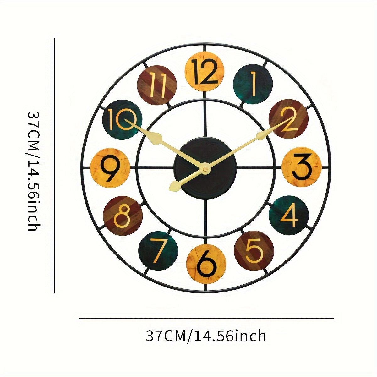 Retro Metal Wall Clock