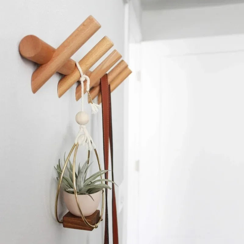 Maeve Solid Oak Wall Rack