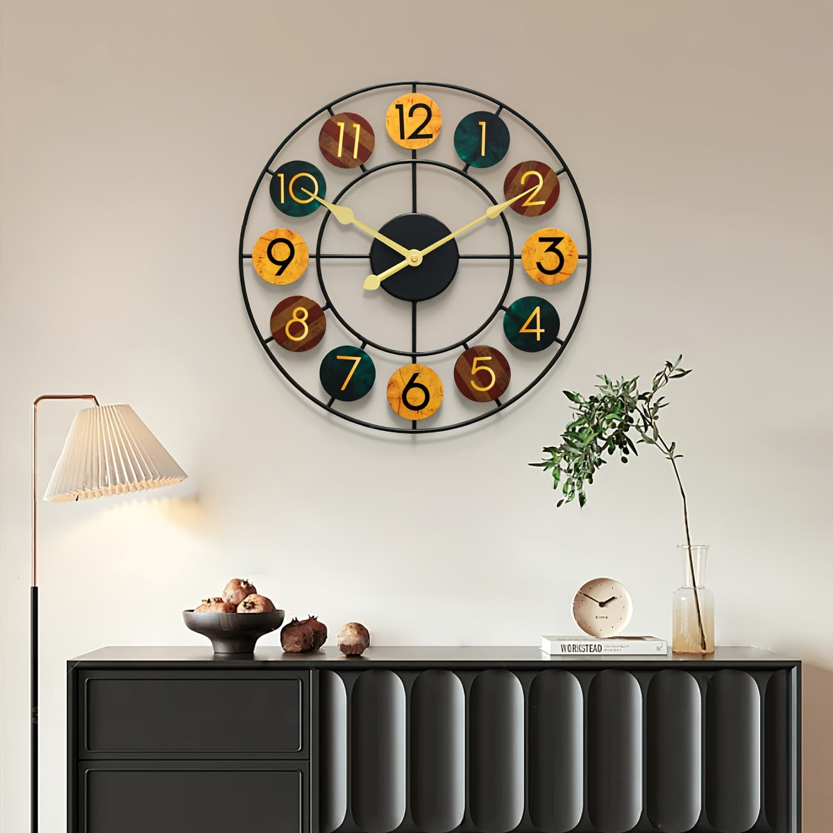 Retro Metal Wall Clock