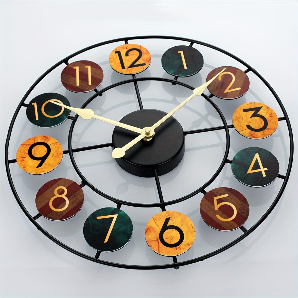 Retro Metal Wall Clock