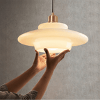 White Glass Pendant Light