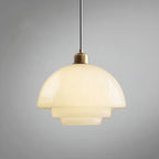 White Glass Pendant Light