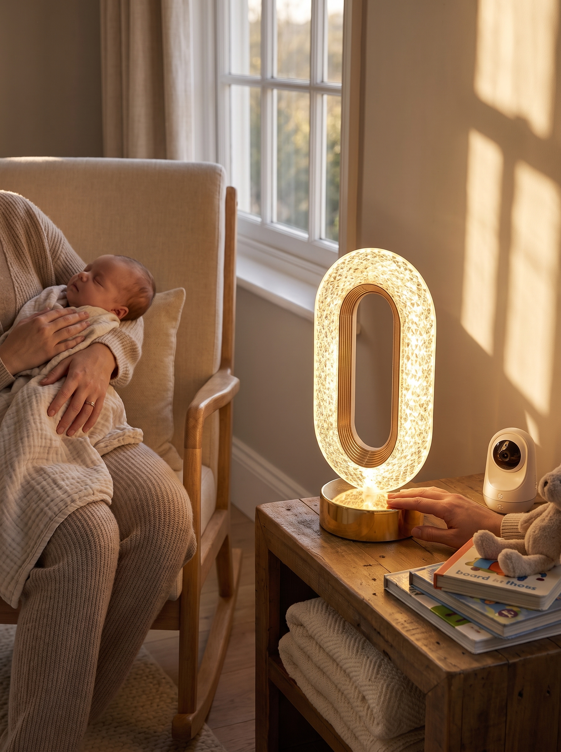 Stellora Crystal Night Light lifestyle - nursery use