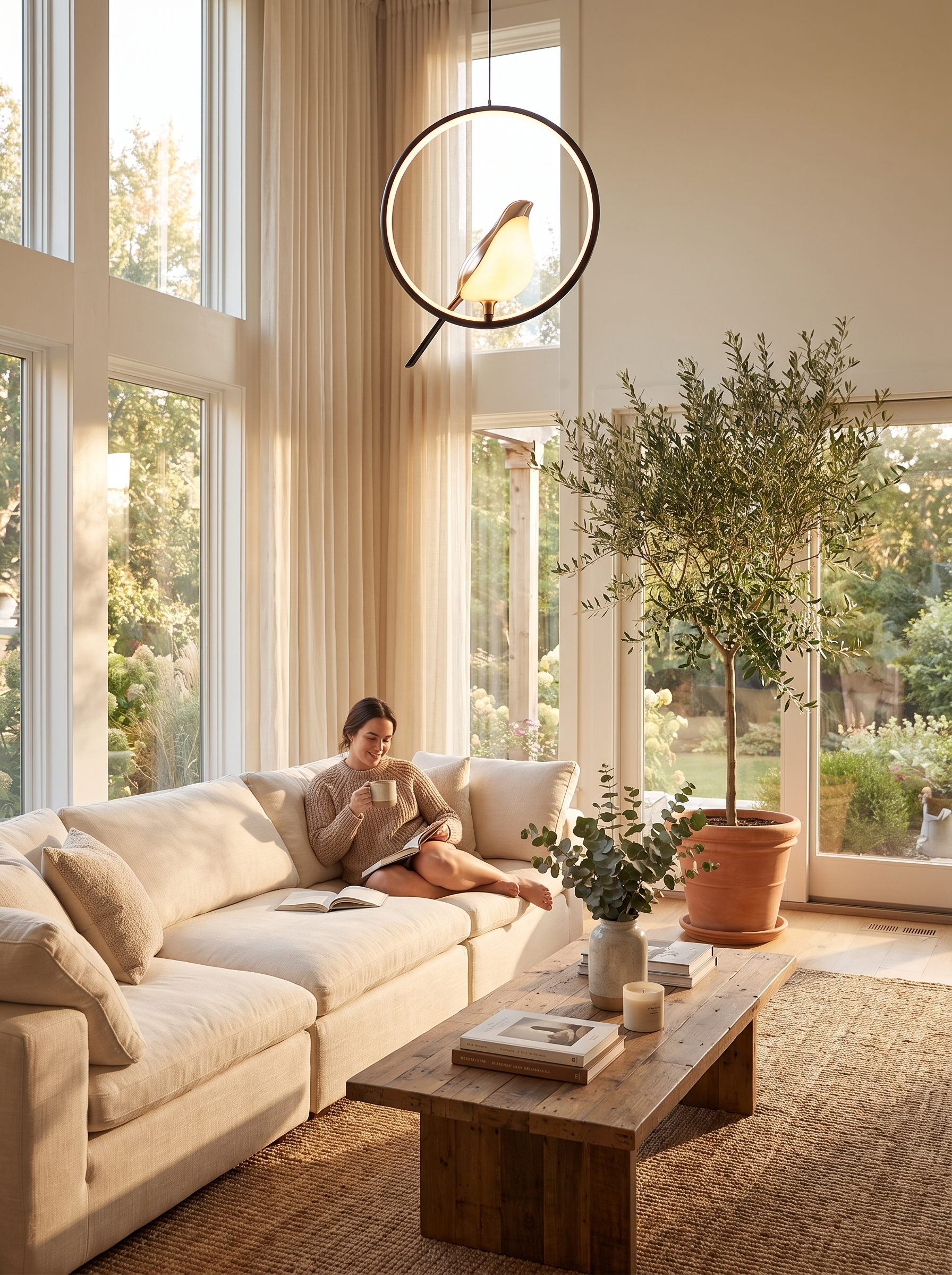 Magpie Pendant Light lifestyle - entryway