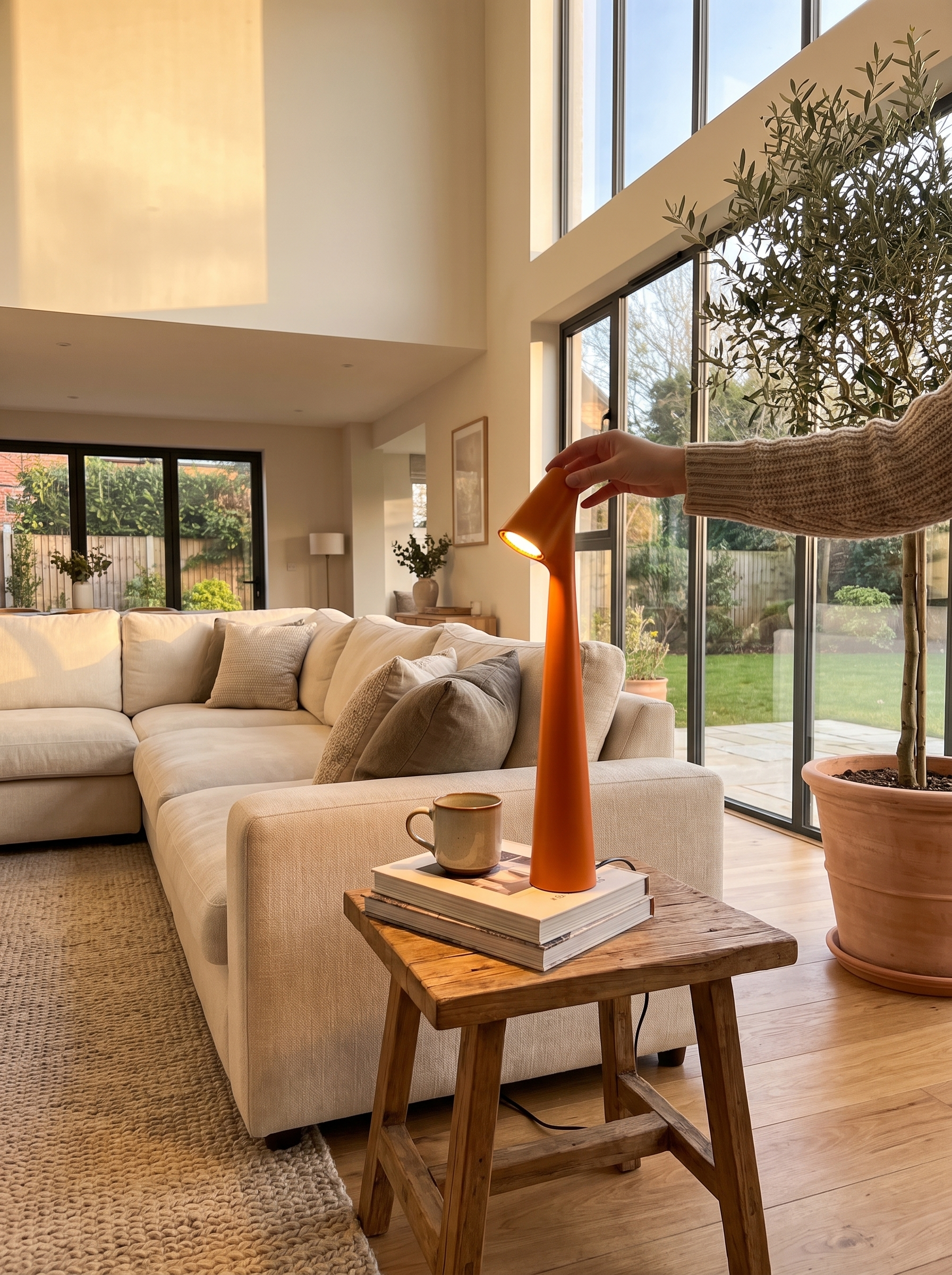 Glowora LED Table Lamp lifestyle - light that follows you