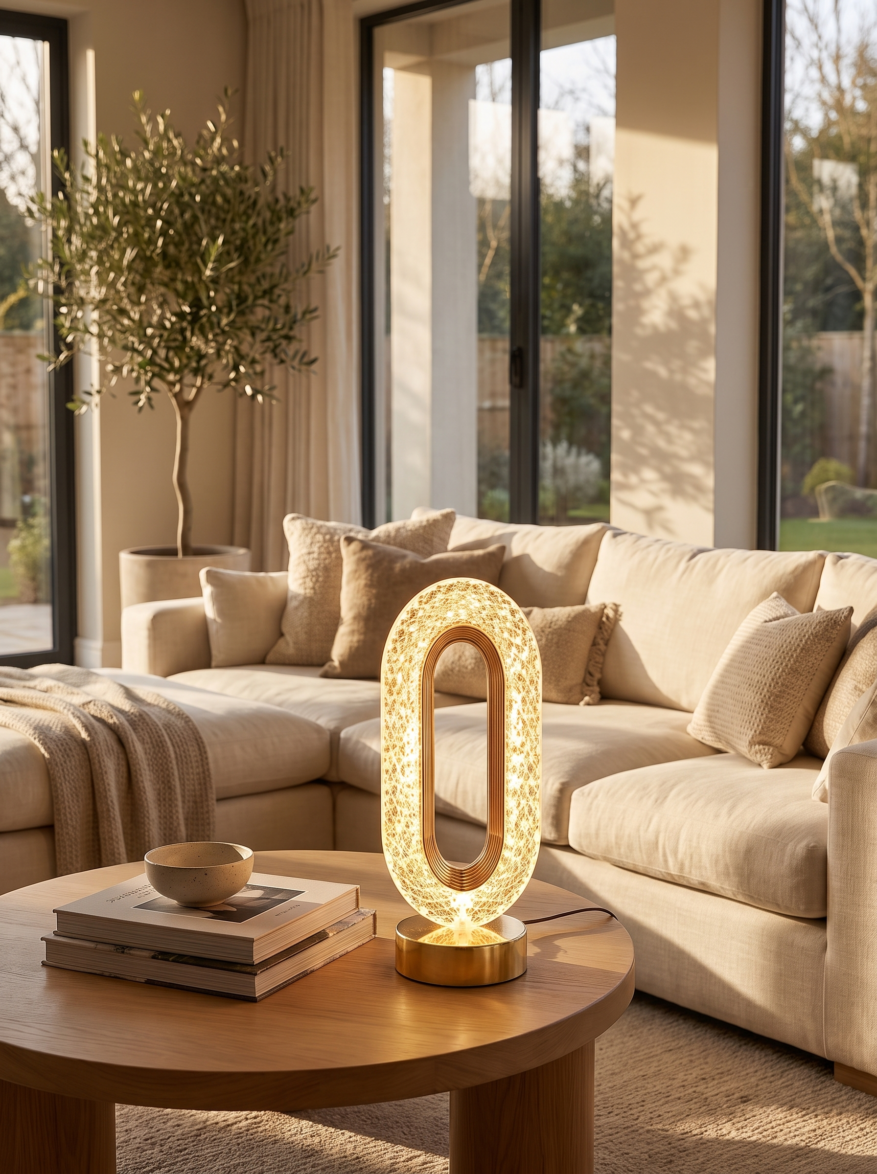 Stellora Crystal Night Light lifestyle - lit from within