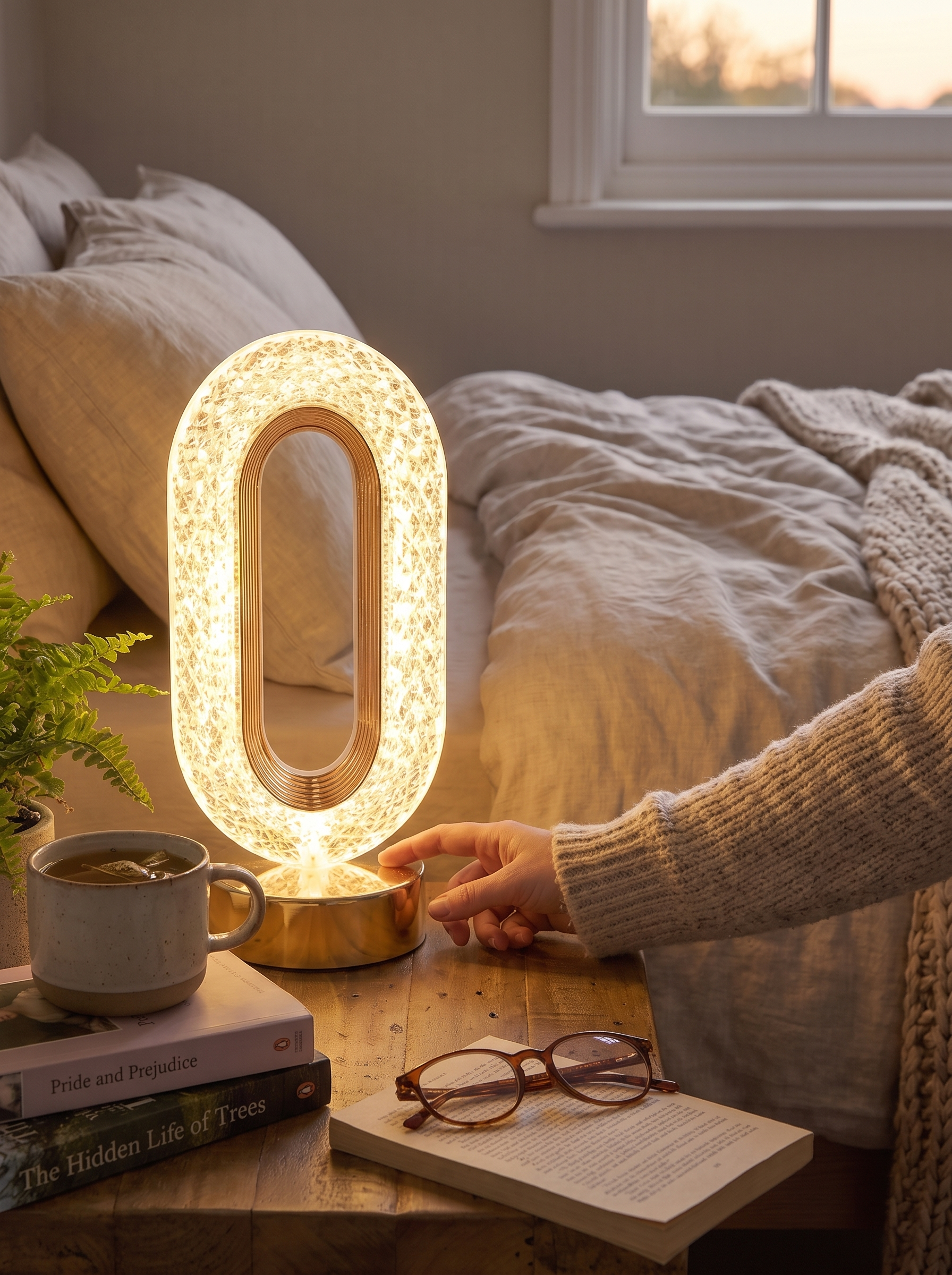 Stellora Crystal Night Light lifestyle - keepsake gift
