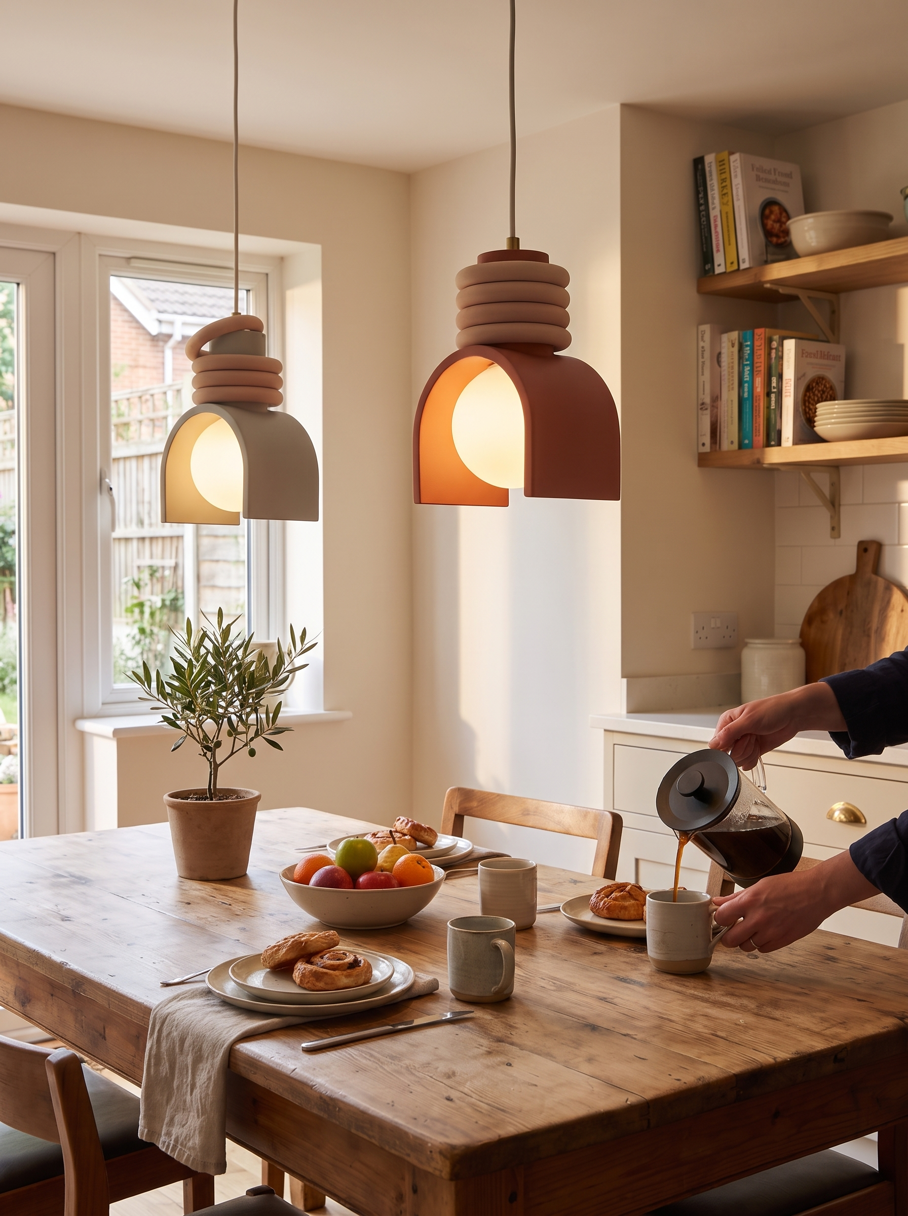 Wabi Sabi Pendant Light diffused warm glow