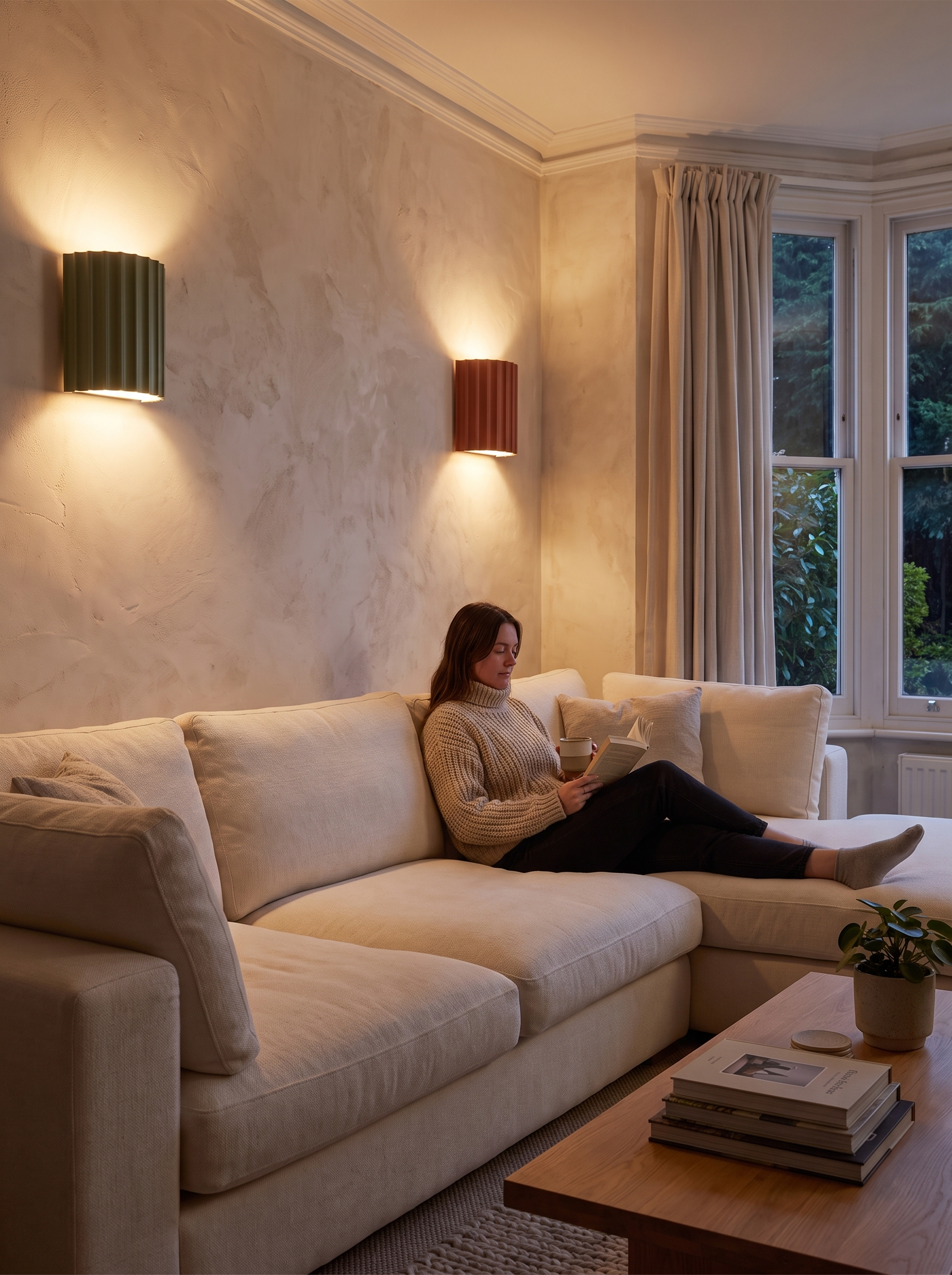 Nordic Resin Wall Lamp - A Simple Rounded Shape