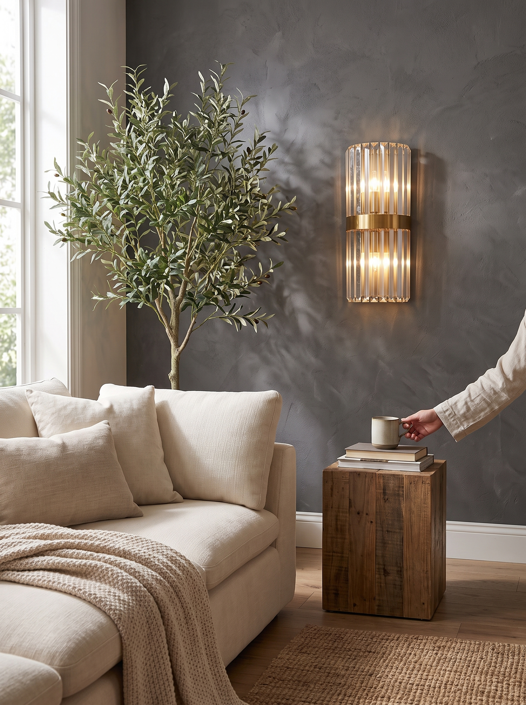 Crystal Wall Sconce - A Vertical Accent