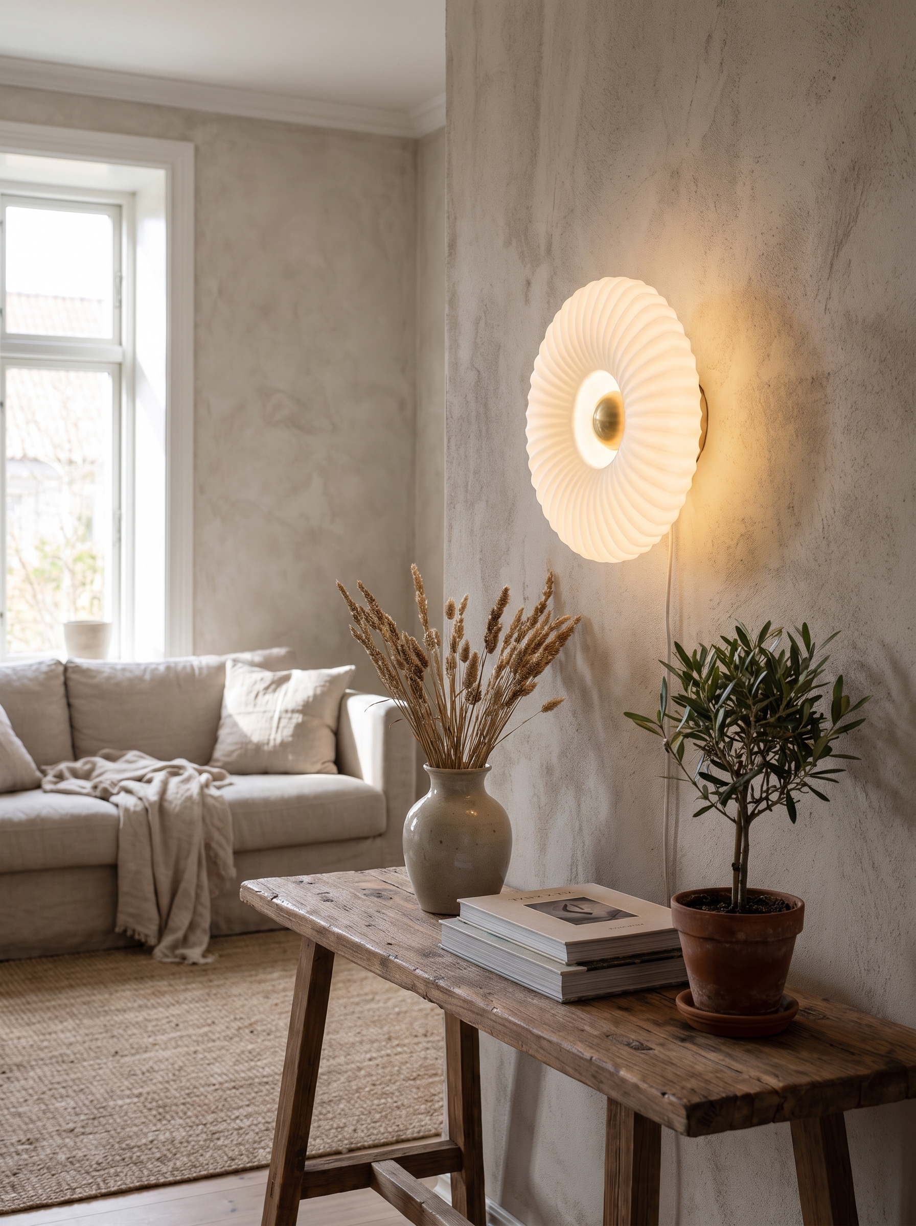 Vintage Glass Wall Sconce - Fluting That Catches The Eye