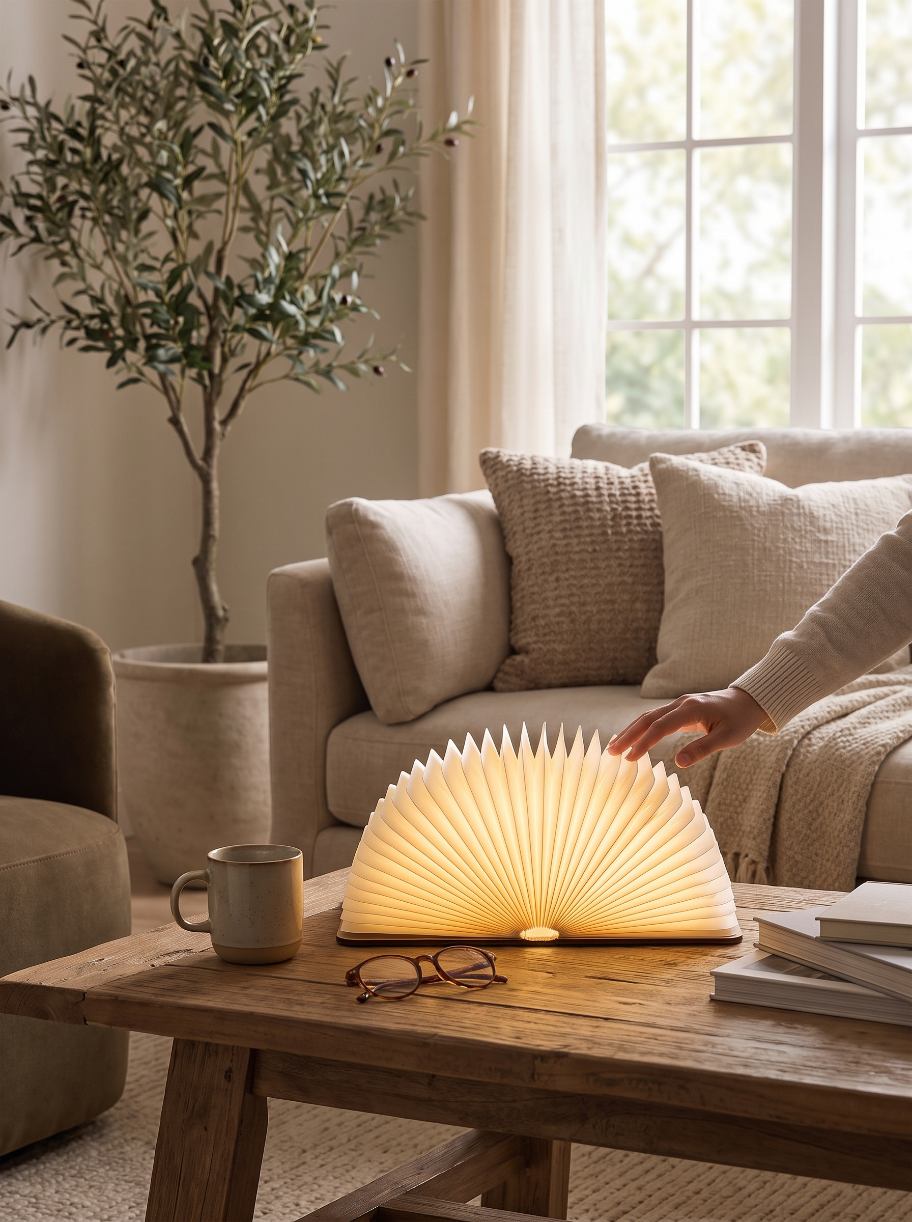 Lumibook Table Lamp lifestyle - A Book Until You Open It