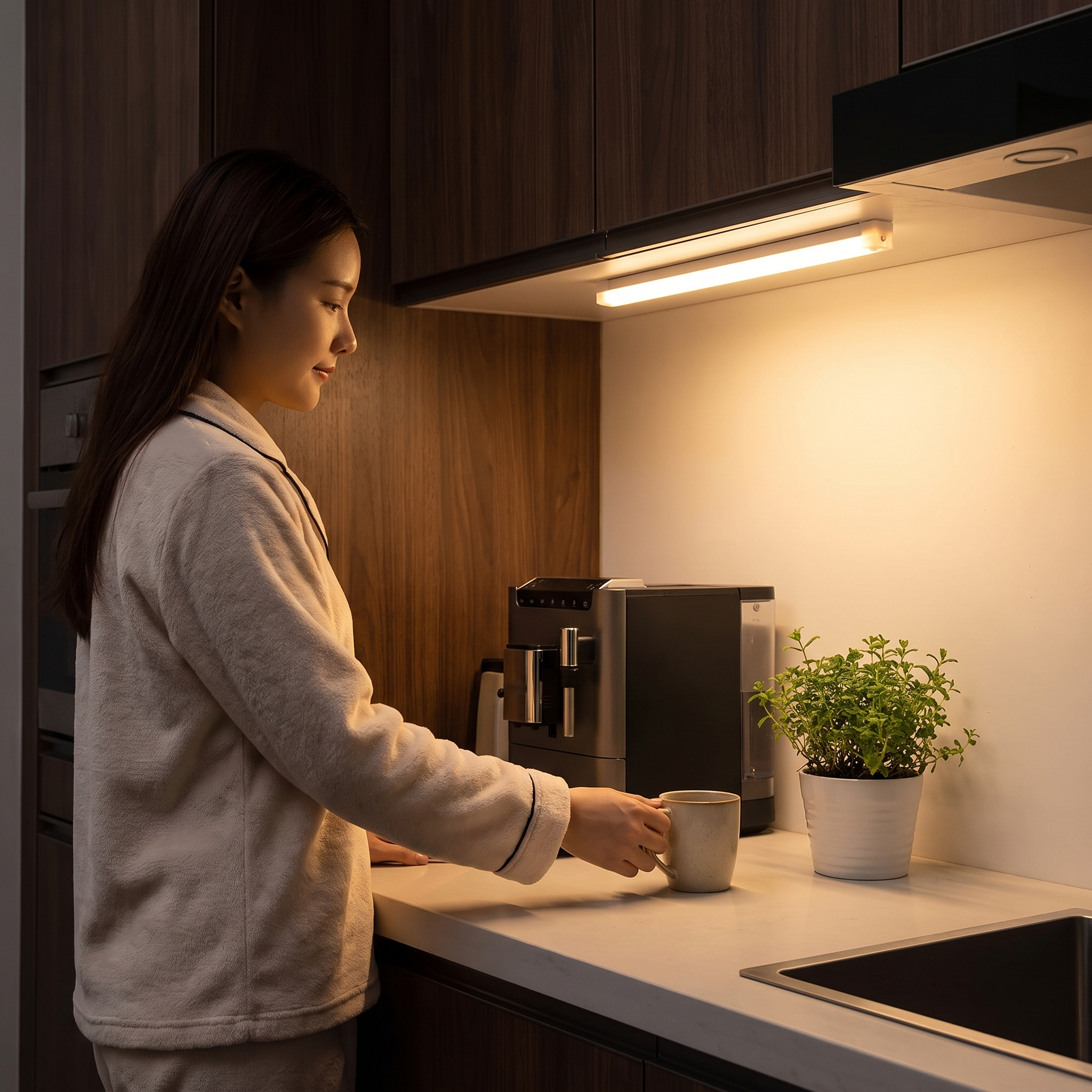 USB Type C Rechargeable Motion Sensor LED Bar Light lifestyle