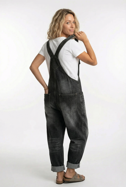 Women's denim overalls jumpsuit, colour option