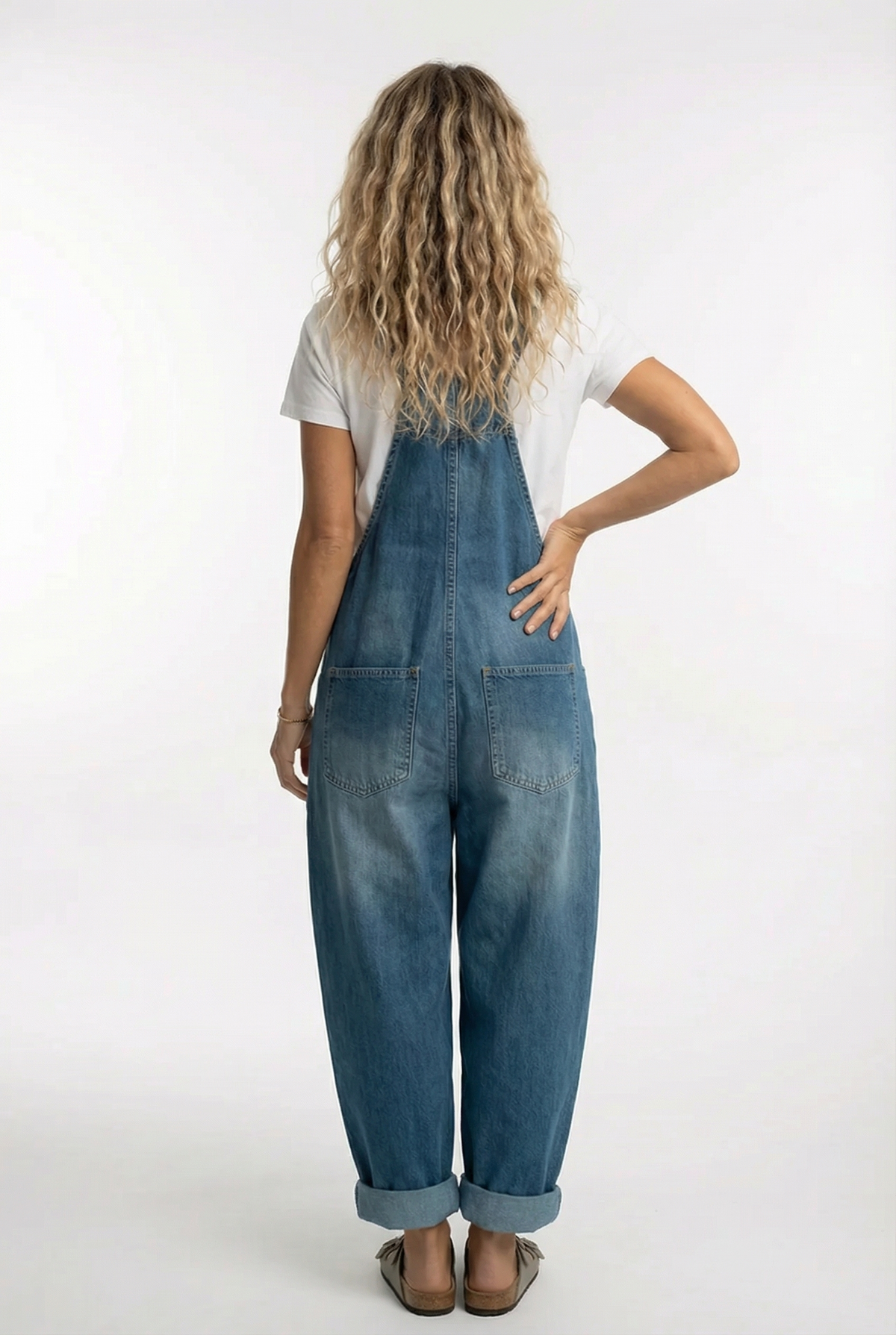 Women's denim overalls jumpsuit, colour option