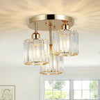 Gold Crystal Ceiling Light