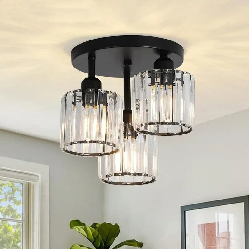 Gold Crystal Ceiling Light