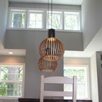 Handcrafted Wooden Pendant Light